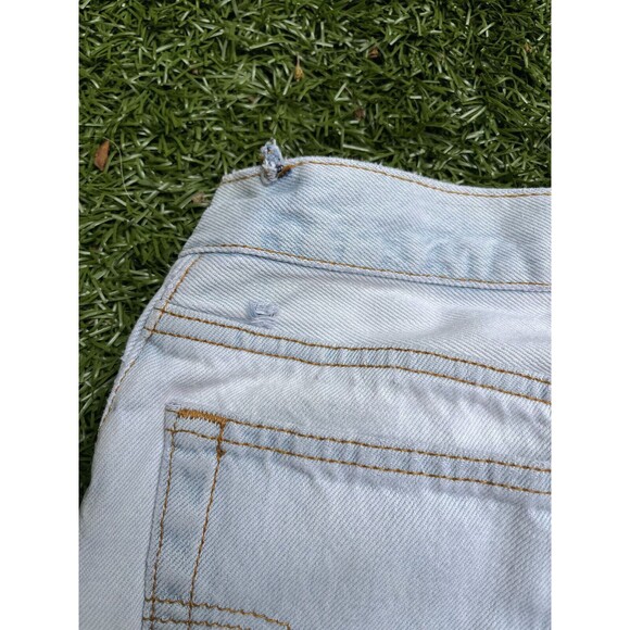 Vintage Levis 501 washed light blue frayed 25 x 27 - Picture 3 of 16